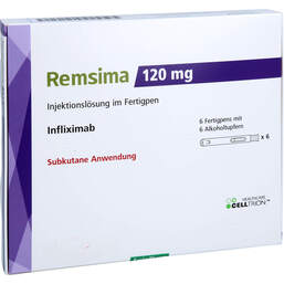 Abbildung: Remsima 120 mg Injektionslösung im Fertigpen 6 St, Injektionslösung PZN 18009585