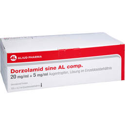 Abbildung: Dorzolamid sine AL comp. 20mg / ml + 5mg / ml Atr im Edb 120X0.2 ml, Einzeldosispipetten PZN 18010944