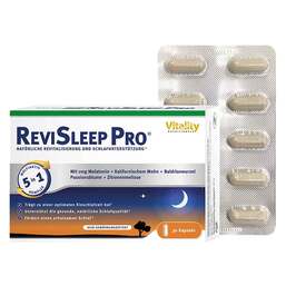 Abbildung: Revisleep Pro Schlafunterstützung mit Melatonin Kapseln Kapseln, 30 St PZN 18016585
