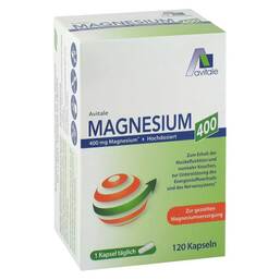 Abbildung: Magnesium 400 mg Kapseln 120 St, Kapseln PZN 18018176