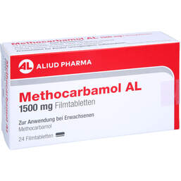 Abbildung: Methocarbamol AL 1500 mg Filmtabletten 24 St, Filmtabletten PZN 18021304