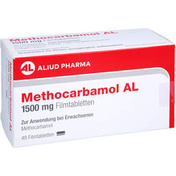 Abbildung: Methocarbamol AL 1500 mg Filmtabletten 48 St, Filmtabletten PZN 18021310