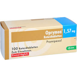 Abbildung: Oprymea 1,57 mg Retardtabletten 100 St, Retard-Tabletten PZN 18029990