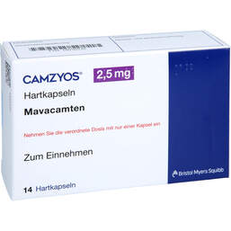 Abbildung: Camzyos 2,5 mg Hartkapseln 14 St, Hartkapseln PZN 18030326