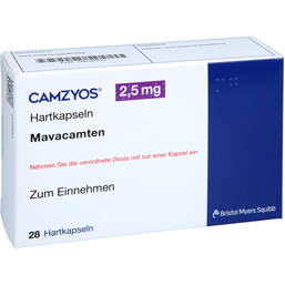 Abbildung: Camzyos 2,5 mg Hartkapseln 28 St, Hartkapseln PZN 18030332