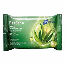 Abbildung: Beesana feuchter Waschhandschuh Handschuhe, 8 St PZN 18031248