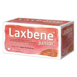 Abbildung: Laxbene® junior 4 g mit Cola-Geschmack 30X4 g, Pulver zur Herstellung einer Lösung zum Einnehmen PZN 18037245