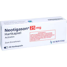 Abbildung: Neotigason 25 mg Hartkapseln 30 St, Hartkapseln PZN 18046729