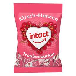 Abbildung: Intact Traubenzucker Beutel Herzen 75 g, Bonbons PZN 18046994