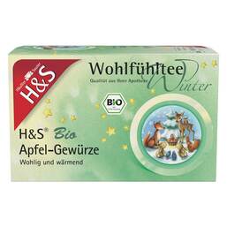 Abbildung: H&S Wintertee Bio Apfel-Gewürze Filterbeutel Filterbeutel, 20X2.0 g PZN 18047338