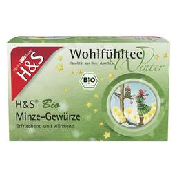 Abbildung: H&S Wintertee Bio Minze-Gewürze Filterbeutel Filterbeutel, 20X2.0 g PZN 18047350