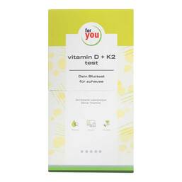 Abbildung: For You vitamin D3 & K2 test Bluttest für zuhause 1 St, Test PZN 18047433