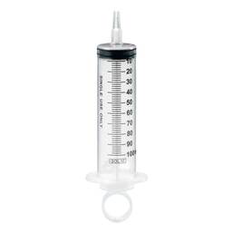 Abbildung: Sol-M 100 ml Spritze mit Katheteransatz mit Luer-Adap. 1 St, Spritzen PZN 18049225