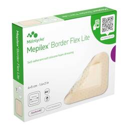 Abbildung: Mepilex Border Flex Lite Schaumverband 4x5 cm 10 St, Verband PZN 18052463
