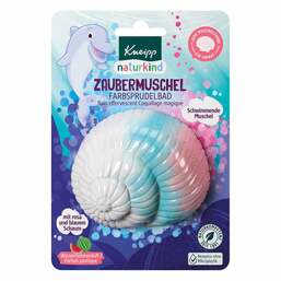 Abbildung: Kneipp naturkind Zaubermuschel Farbsprudelbad 85 g, Salz PZN 18052977