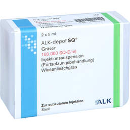 Abbildung: Alk-depot SQ Gräser Forts.2 100.000 SQ-E / ml 2X5 ml, Injektionssuspension PZN 18053250