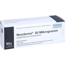 Abbildung: Nocdurna 50 Mikrogramm Lyophilisat zum Einnehmen 90 St, Sublingualtabletten PZN 18053273