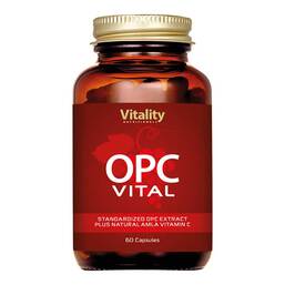 Abbildung: OPC Vital Traubenkernextrakt 150 mg + Vitamin C Kapseln 60 St, Kapseln PZN 18053497