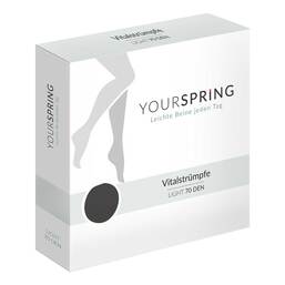Abbildung: Yourspring light transparent 70den AD 38 / 39 schwarz 2 St PZN 18055958