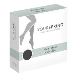 Abbildung: Yourspring medium transparent 140den AD 38 / 39 schw 2 St PZN 18056857