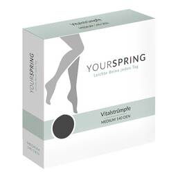 Abbildung: Yourspring medium transparent 140den AD 40 / 41 schw 2 St PZN 18056863