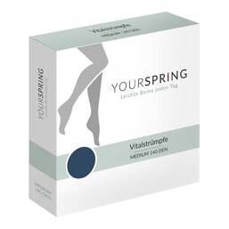 Abbildung: Yourspring medium blickdicht 140den AD 40 / 41 blau 2 St PZN 18057727