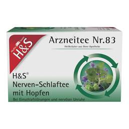 Abbildung: H&S Nerven- und Schlaftee mit Hopfen Filterbeutel 20X1.5 g, Filterbeutel PZN 18059867