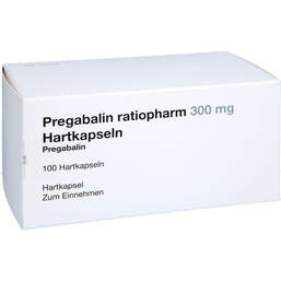 Abbildung: Pregabalin ratiopharm 300 mg Hartkapseln 100 St, Hartkapseln PZN 18065508