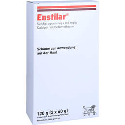 Abbildung: Enstilar 50 µg / g + 0,5 mg / g Schaum zur Anwendung auf der Haut  2X60 g, Schaum PZN 18065715