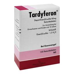 Abbildung: Tardyferon Depot-Eisen(II)-sulfat 80 mg Retardtab. 100 St, Retard-Tabletten PZN 18070745