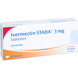 Abbildung: Ivermectin STADA 3 mg Tabletten 8 St, Tabletten PZN 18071242