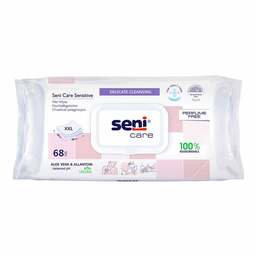 Abbildung: Seni® care sensitive Feuchtpflegetücher 68 St, Tücher PZN 18074080