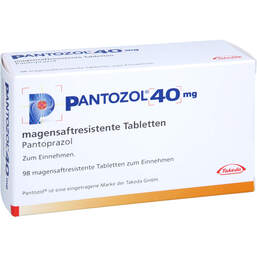 Abbildung: Pantozol 40 mg magensaftresistente Tabletten 98 St, Tabletten magensaftresistent PZN 18074128