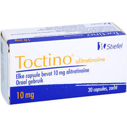 Abbildung: Toctino 10 mg Weichkapseln 30 St, Weichkapseln PZN 18074298