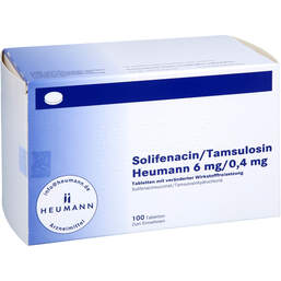 Abbildung: Solifenacin / Tamsulosin Heumann 6 mg / 0,4 mg Tvw 100 St, Tablette mit veränderter Wirkstofffreisetzung PZN 18084262