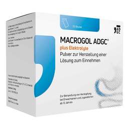 Abbildung: Macrogol ADGC® plus Elektrolyte Pulver zur H.e.L.zum Einnehmen 30 St, Pulver zur Herstellung einer Lösung zum Einnehmen PZN 18084434