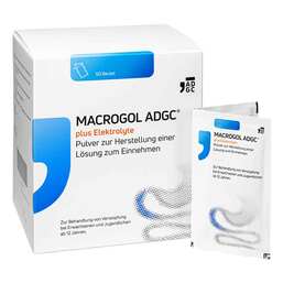 Abbildung: Macrogol ADGC® plus Elektrolyte Pulver zur H.e.L.zum Einnehmen  50 St, Pulver zur Herstellung einer Lösung zum Einnehmen PZN 18084440