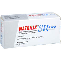Abbildung: Natrilix SR 1,5 mg Retardtabletten 100 St, Retard-Tabletten PZN 18087763