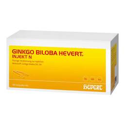 Abbildung: GINKGO BILOBA HEVERT® INJEKT N Ampullen 100X2 ml, Ampullen PZN 18092876