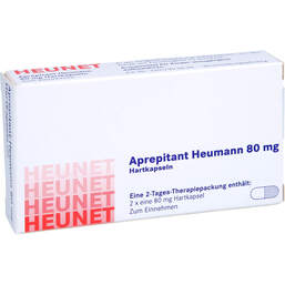 Abbildung: Aprepitant Heumann 80 mg Hartkapseln Heunet 2 St, Hartkapseln PZN 18093054