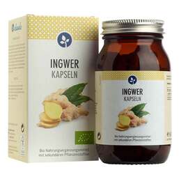 Abbildung: Ingwer 400 mg Bio Kapseln vegan 120 St, Kapseln PZN 18094993