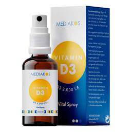 Abbildung: Vitamin D3 2000 I.E. Mediakos Vital Spray 20 ml, Spray PZN 18096696