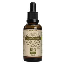 Abbildung: Olivenblatt-Extrakt 100% Bio Tropfen zum Einnehmen 50 ml, Tropfen zum Einnehmen PZN 18097508