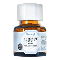 Abbildung: Naturafit Vitamin D3 7.000 I.E. vegan Kapseln 30 St, Kapseln PZN 18098092
