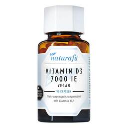 Abbildung: Naturafit Vitamin D3 7.000 I.E. vegan Kapseln 90 St, Kapseln PZN 18098100