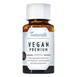 Abbildung: Naturafit Vegan Premium Kapseln 60 St, Kapseln PZN 18098117