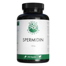 Abbildung: Green Naturals Spermidin 1,6 mg vegan Kapseln 240 St, Kapseln PZN 18099163