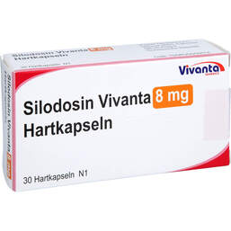 Abbildung: Silodosin Vivanta 8 mg Hartkapseln 30 St, Hartkapseln PZN 18106638