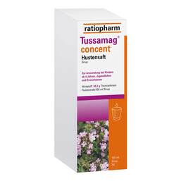 Abbildung: Tussamag concent Hustensaft 30,2 g / 100 ml Sirup 100 ml, Sirup PZN 18106667
