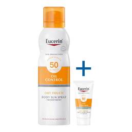 Abbildung: Eucerin Sun Oil Control Body transparent Aerosol LSF 50 Spray, 200 ml PZN 18110232
